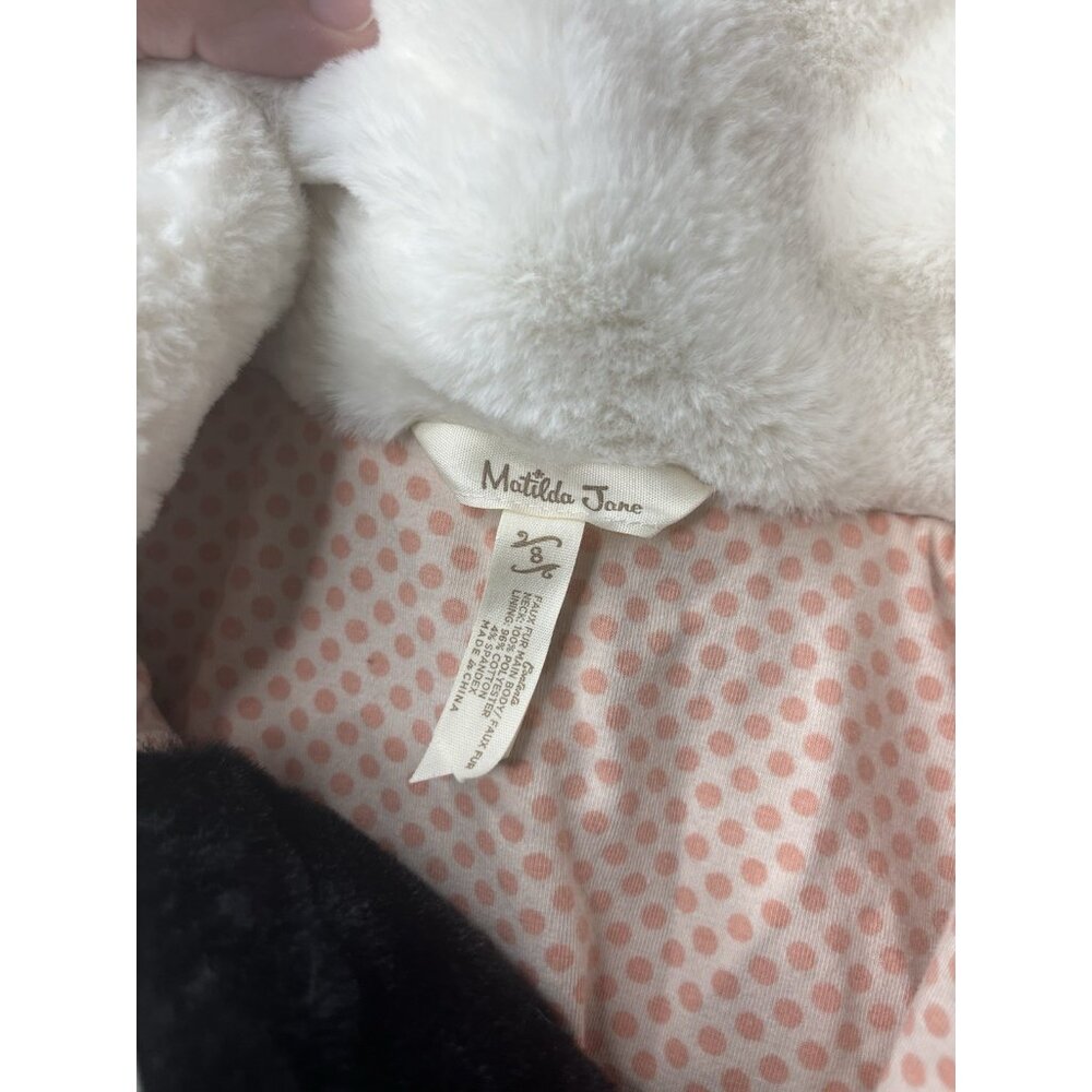 Matilda Jane Just Imagine Artis Girls Faux Fur Coat Size 8‎ - Picture 4 of 7